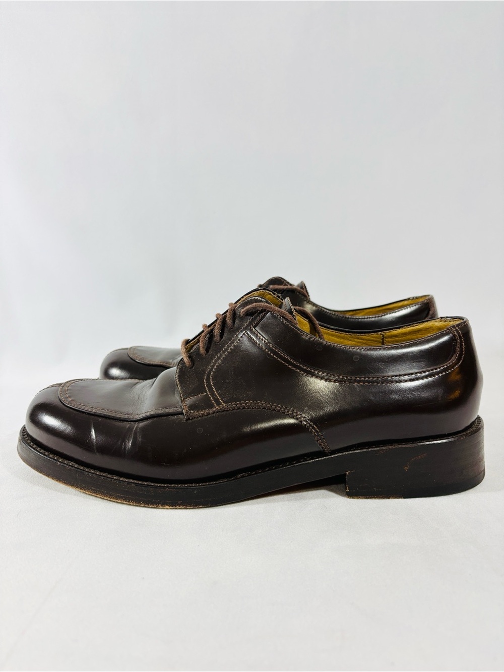DOLCE & GABBANA Shoes Brown Leather Mens Derby Dress Formal US 9 RARE $1k New
